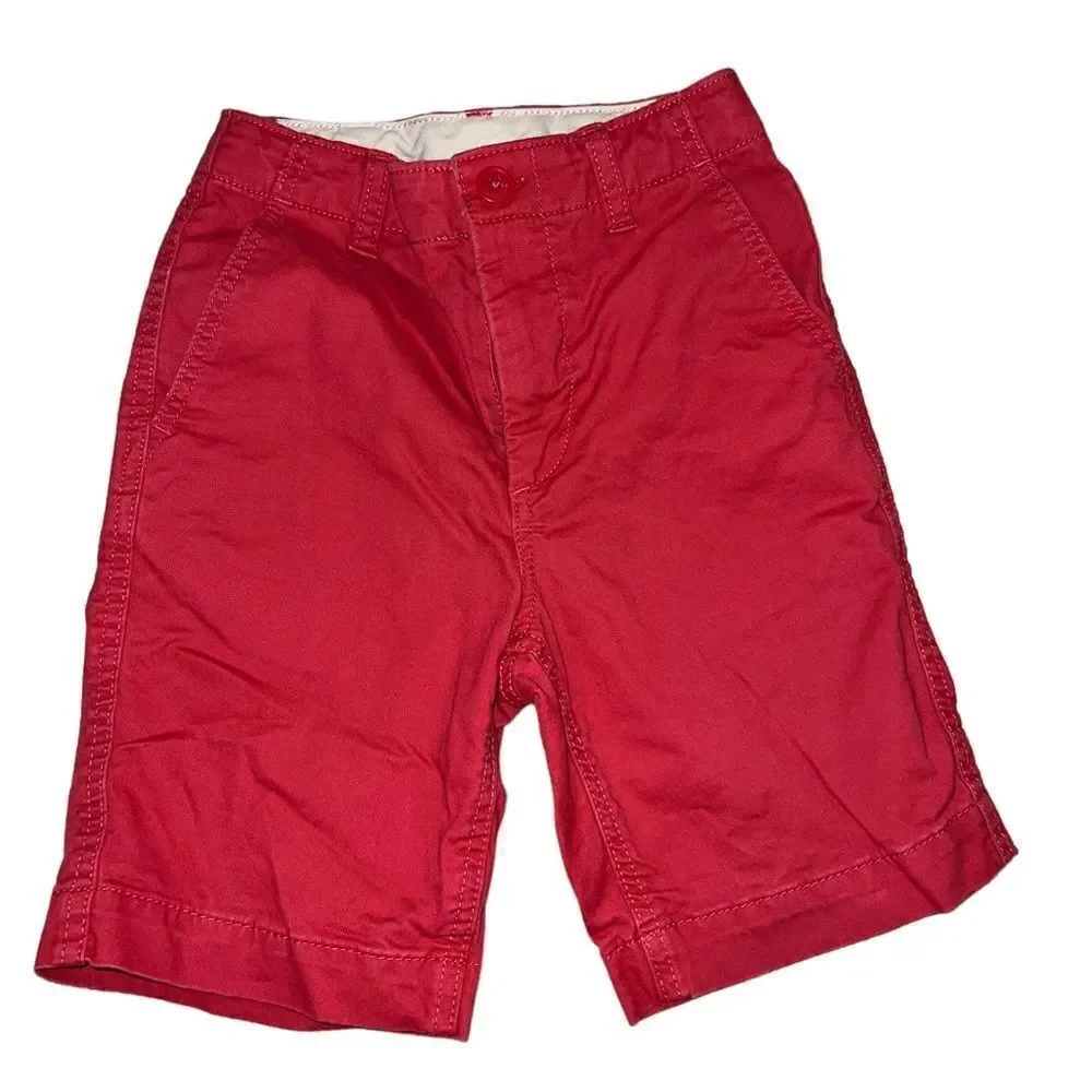 Gap‎ Kids flat front red shorts boys size 8 slim